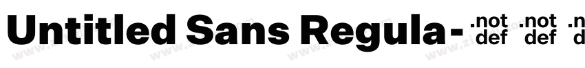 Untitled Sans Regula字体转换